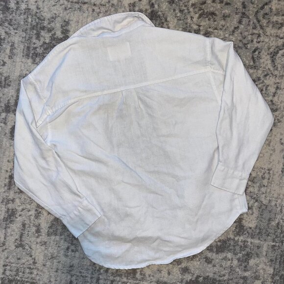 NWOT! Ashley 26 International White Button Down Shacket Medium - Picture 6 of 6